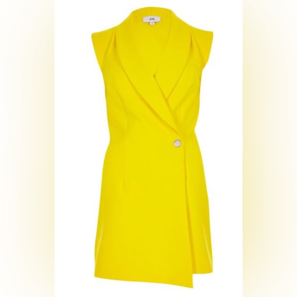 River Island Sleeveless Tuxedo Style Romper